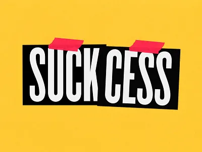 You Suck diy typography