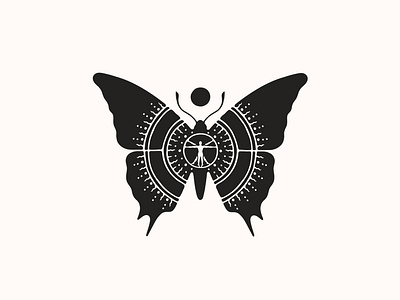 Butterfly Universe australia badge black butterfly design icon illustration illustrator logo nature spiritual sun tattoo tattoo art tattoo artist tattoo design vector