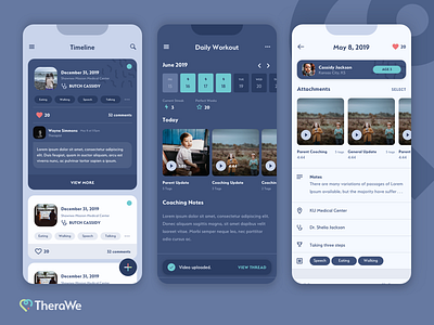 Therapy IOS App brand design brand identity mobile app mobile design mobile ui product design therapy ux design