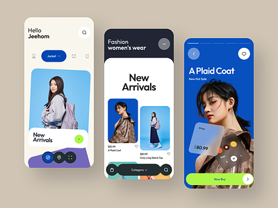 Mobile App design app app design app ui branding card fashion feed make up mobile shop shopping store uiux ux