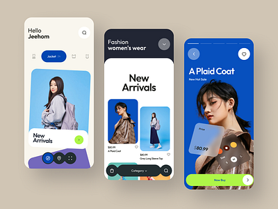 Mobile App design app app design app ui branding card fashion feed make up mobile shop shopping store uiux ux