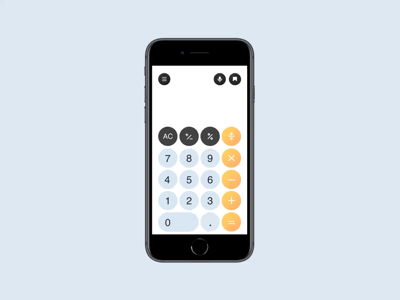 Calculator 004 | #DailyUI adobexd app dailyui interactiondesign machinelearning mobile uidesign uiux ux uxdesign xd