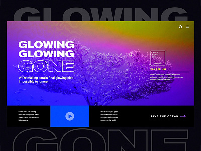 Glowing Gone adobe xd app app animations app branding appdesign colors coral dailyui dailyui003 design glowingdone graphic design graphic designer livingcoral pantone trends ui web
