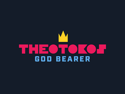 Theotokos - God Bearer catholic christ christian design god jesus logo mary mother queen theotokos