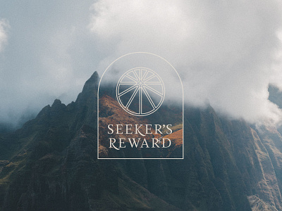 Seeker's Reward Sermon Series badge branding logo minimal modern nature sermon series typography