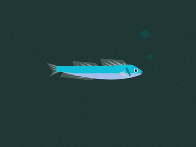 Fish Friday: Dartfish animal blue bubbles challenge character clean dart dartfish design fish illustration illustrator jrdickie minimal modern ocean pollution print sea shapes