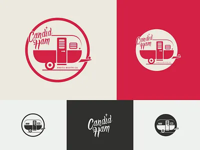 Candid Ham Photo Booth Co - Responsive Branding brand brand identity branding branding design custom type design hand lettering handlettering icon icon design illustraion illustration lettering logo logo design logodesign logomark mark type vector