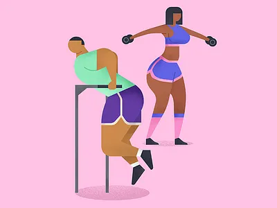 Shapes of workout 2 bodybuilding deadlift design diet fit fitness app flat gym healthy illustration minimal personal protein skretching trainer training vector