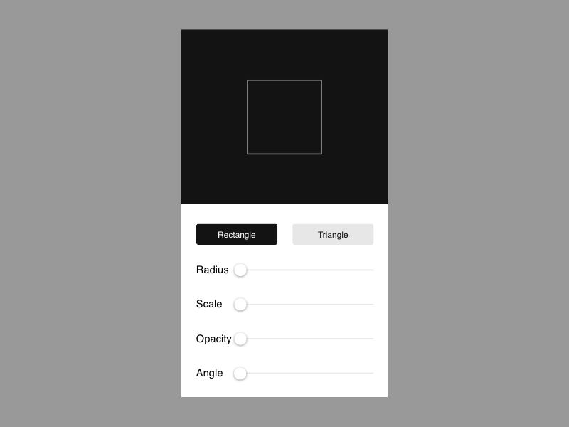 Slider Interaction animation principle ui