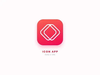 Daily Ui | 005 App Icon 005 app app icon clean code dailyui design gradient icon radius red