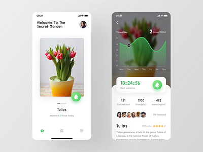 The Concept of Intelligent Plant Breeding ui ux 应用 插图 智能 植物 设计
