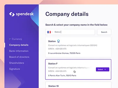 Spendesk: New Onboarding Flow flow interaction design interface design onboarding ui user experience user inteface ux web app design