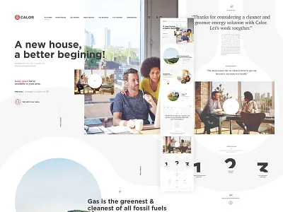 Calor - 2017 clean design minimal typography web design