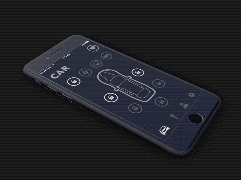 Volvo app app car dark ui ui uidesign