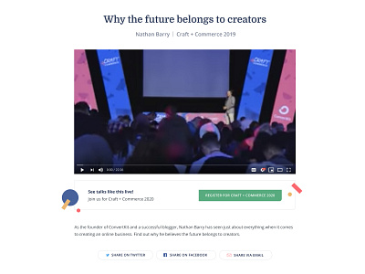 Conference talk archive conference directory event video content
