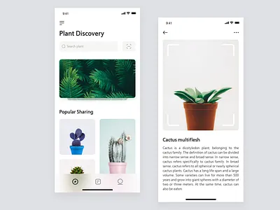 Plant recognition camera concise distinguish plant ue ui