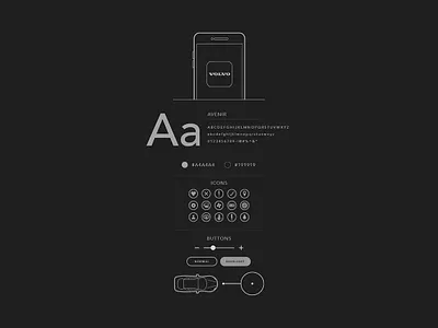 Volvo Mockup Style Guide styleguide ui