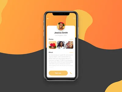 User Profile UI app design flat logo typography ui ui ux design ux ux ui vector