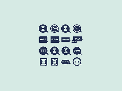 Time To Talk Concepts brand brand design branding clock design icon icon design identity jrdickie logo logo design mental health mental health awareness minimal modern speech talk time timer typography