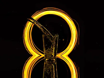 Highball Glass 3d 3d art advertising branding design cup cyclesrender dark design glass graphic liqour maya product design product designs tumbler water