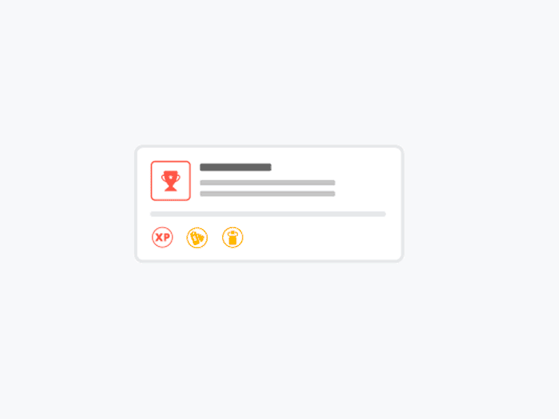 UbisoftClub Take A Tour: Challenges card challenge game landing page motion progress bar ubisoft vector