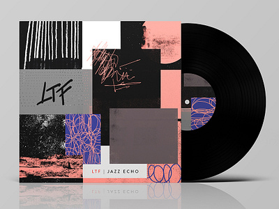Vinyl cover for LTF abstact branding design geometry graphicdesign hiphop jazz poster rock space typography vinyl