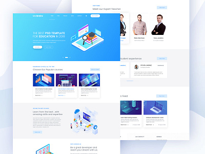 Education Ui Design education website web