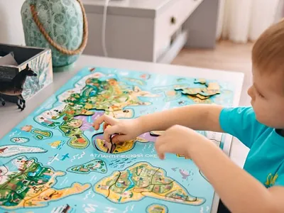 My work in real Life! board game character design illustration kids map photo puzzle vector world