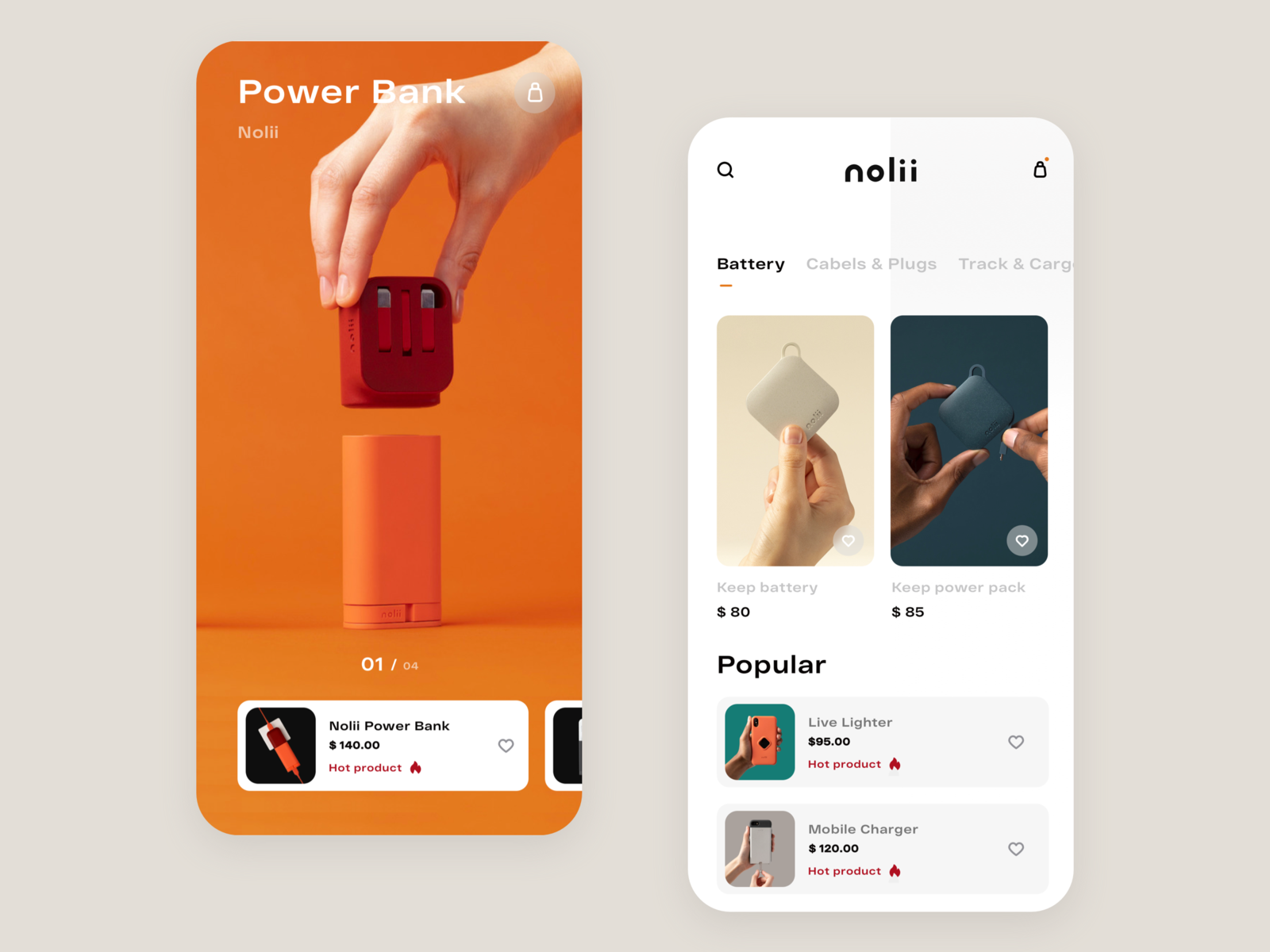 Example of Product page for Store