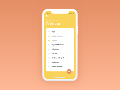 Daily UI #042 - ToDo List 042 app challenge dailyui design list mobile to do todo todolist ui