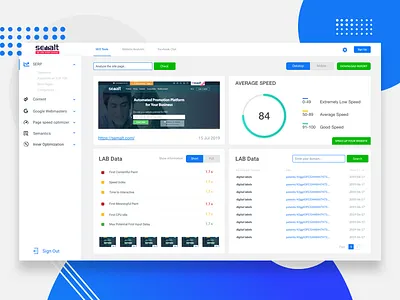 Page speed analytics dashboard admin panel analytics dashboard crm dashboad dashboard ui design erp google page design statistic web