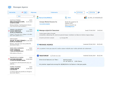 messages User interface akcm application tool medionline cdm intranet message user experience user interface user interface design web