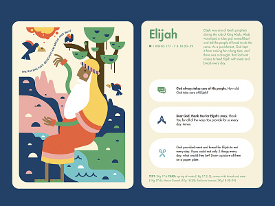 Elijah - Kids Read Truth Cards bible bible characters bread elijah kids read truth meat raven she reads truth