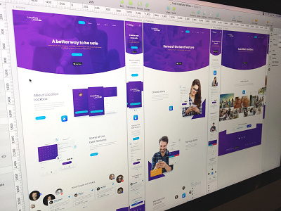 Location Lockbox App graphic design icons mobile responsive responsive design ui ui design user experience user interface ux web design