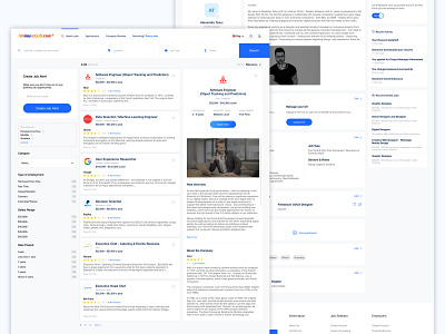 Job portal research candidate design hire job job application recruitment ui ux