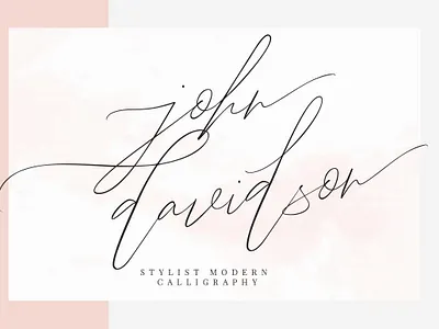 John Davidson - free modern calligraphy font apparel design font font family free font free fonts freebie freebies typeface typefaces typogaphy typography