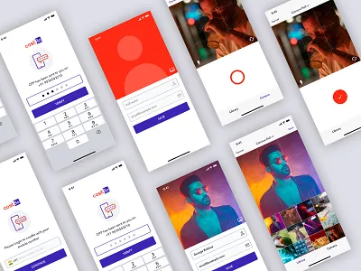 Costbo Onboarding Light camera costbo ios light login login page onboarding otp signup ui user ux