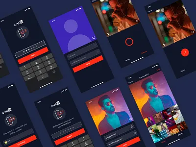 costBo on boarding dark camera costbo dark dark ui ios login onboarding otp sign in sign up