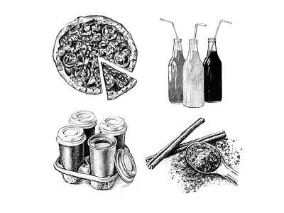 Men's Health Bulletin - June & October 2016 drawing editorial editorial illustration food food illustration graphite illustration mens health