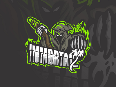 Immortal Mascot Logo e sport game illustration logo mascot