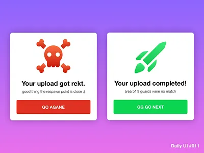Flash Message Concept dailyui design flash message gaming ui