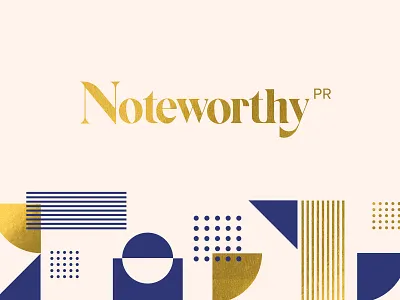 Noteworthy branding design geometric geometry identity layout lettering logo pattern vector