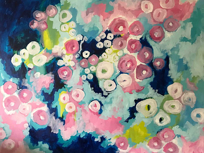 The Garden / Acrylic on Canvas / 48″ x 60″