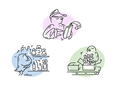 Illustrations1 app app icon app illustration bird character fourhands fragrance icons illustration line perfume scentbird stroke vector