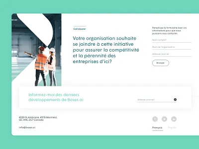 Bases.ai footer ai branding design email footer form identity industrial ui web