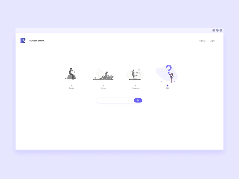 Readinbook website design