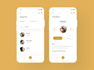 Filmmakers app #5 app colorfull cookie design ecommerce ui uidesign ux uxdesign