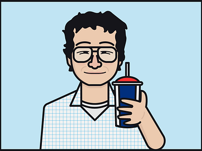Alexei (Stranger Things) alexei illustration slurpee slush stranger things vector