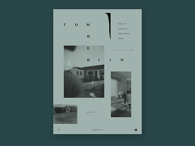 Gig poster project -Tomberlin gigposter layout poster