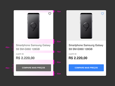 Card Spacing card product ui design user interface user interface design